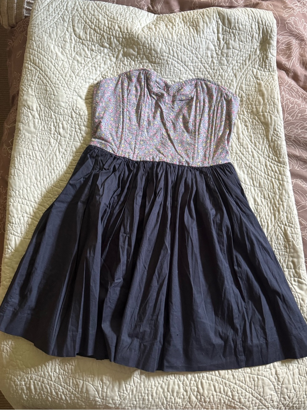 Maeve Floral Strapless Dress
